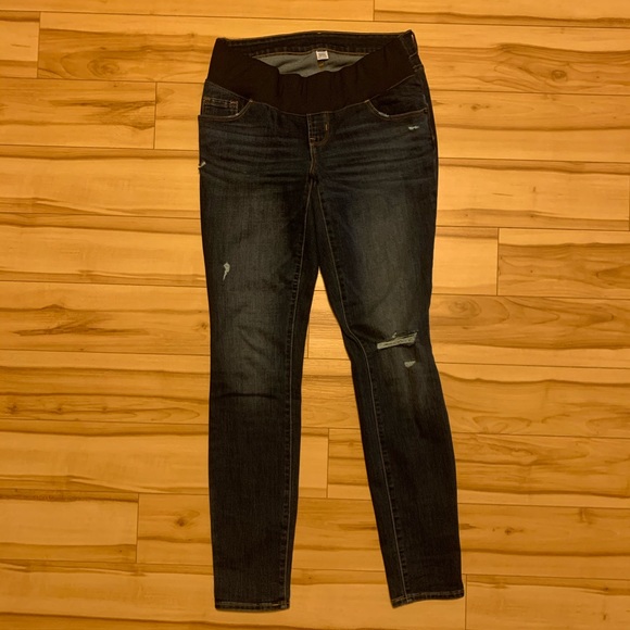 Maternity Jeans old navy rockstar super skinny - Picture 2 of 5